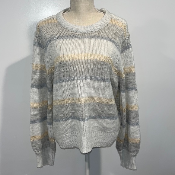 LC Lauren Conrad Striped Sequin Sweater - Picture 5 of 14